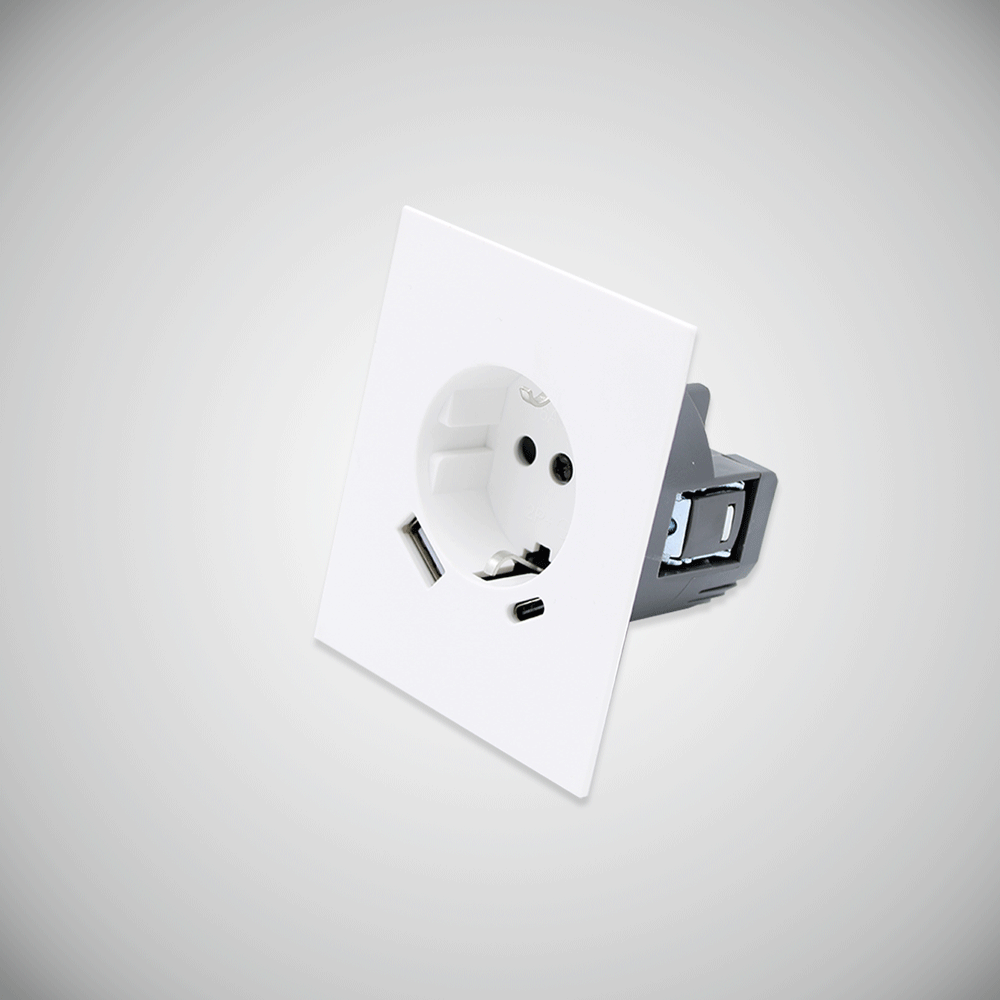 USB და Type-C როზეტი, USB როზეტი Type-C პორტით, დამტენი როზეტი US wall socket,розетка с USB и Type-C, USB-C розеткаB Type-C, USB & Type-C socket, USB-C